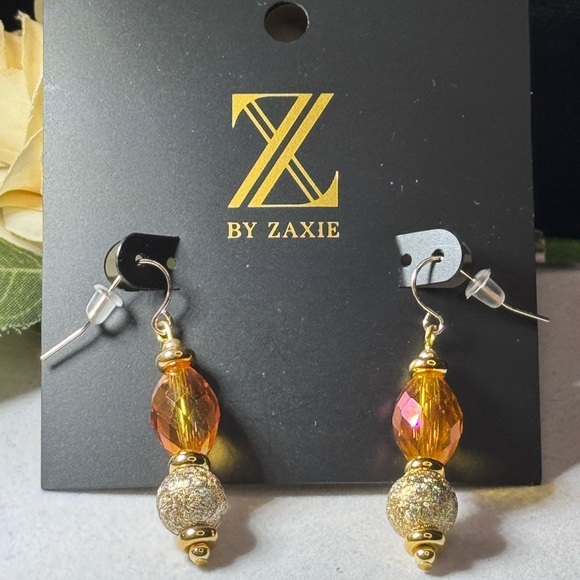 Z by Zaxie Stunning Multi Colored Faceted Stone Fish Hook Drop Earrings - Picture 12 of 15